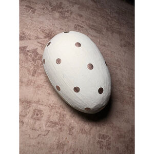 Pottery Barn Kids 2014 Mint Green & White Nesting Decorative Easter Eggs